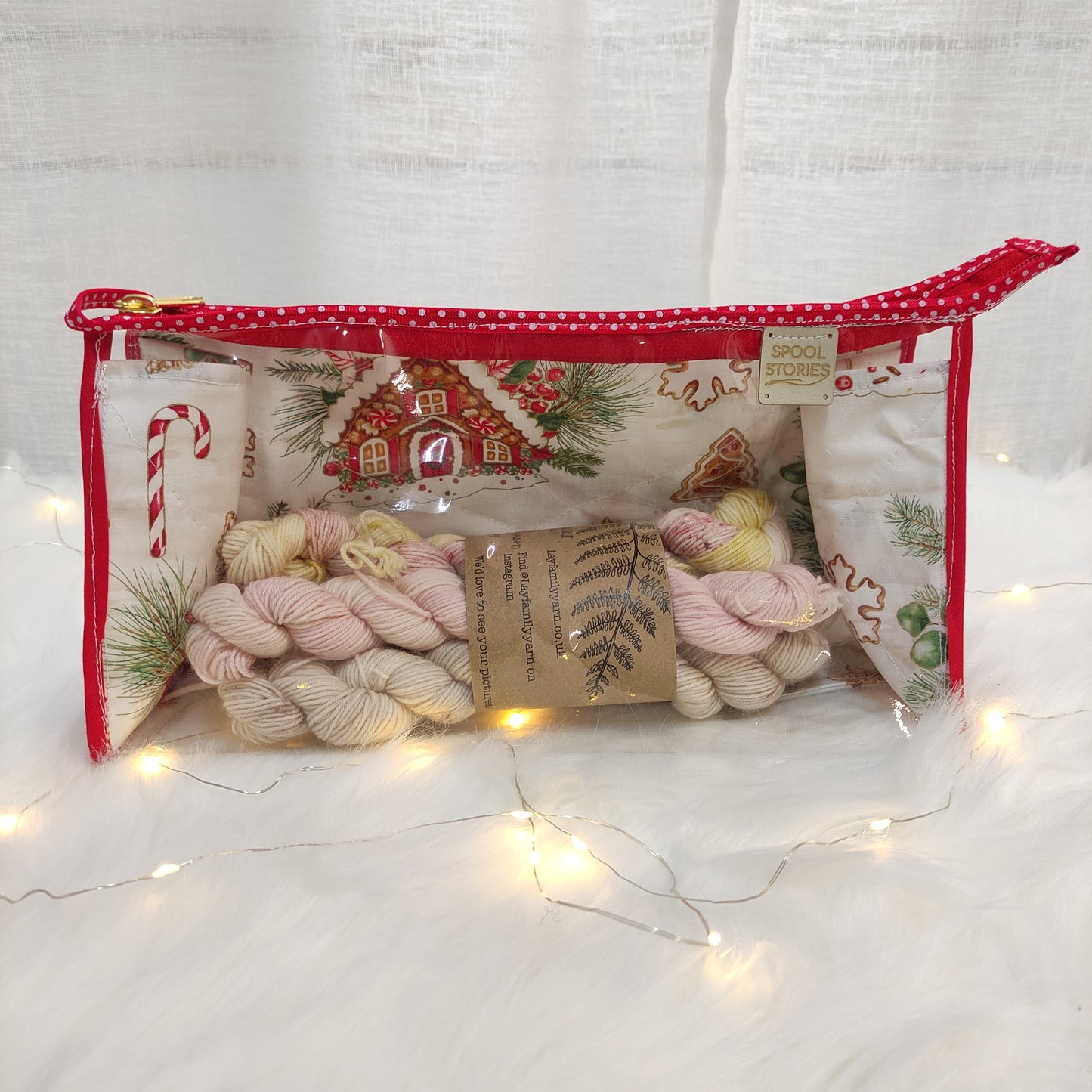 Festive Project Bag Gingerbread house