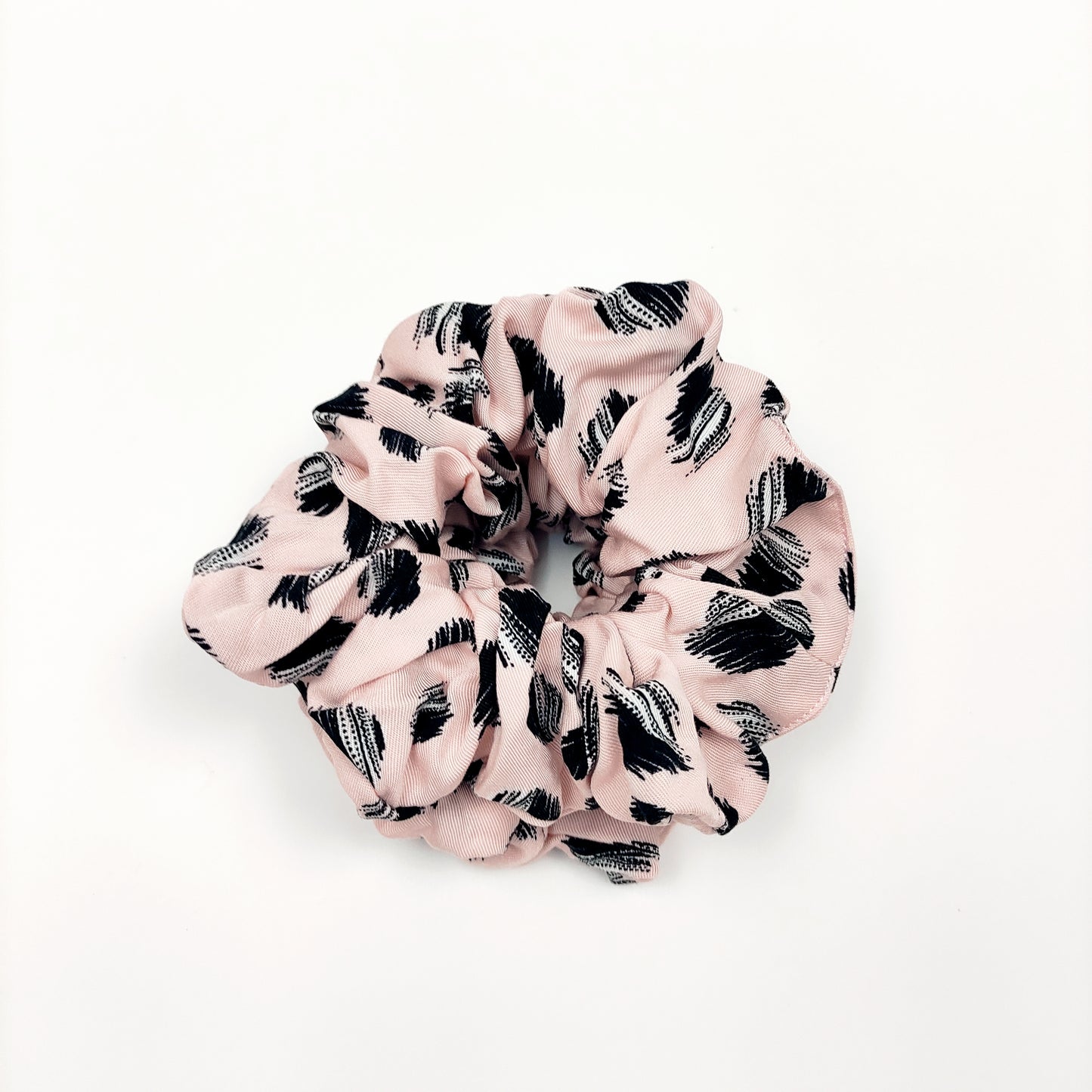 Scrunchie Ροζ Πουά