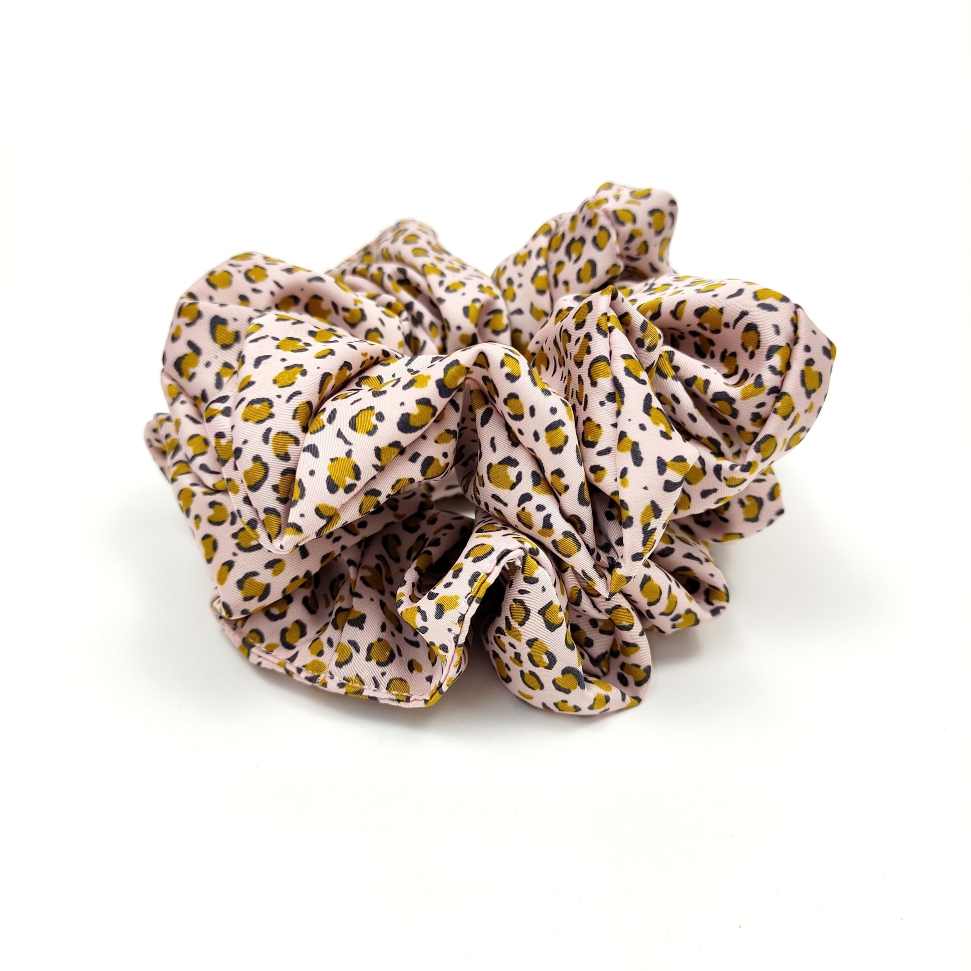 Scrunchie Ροζ Λεοπάρ