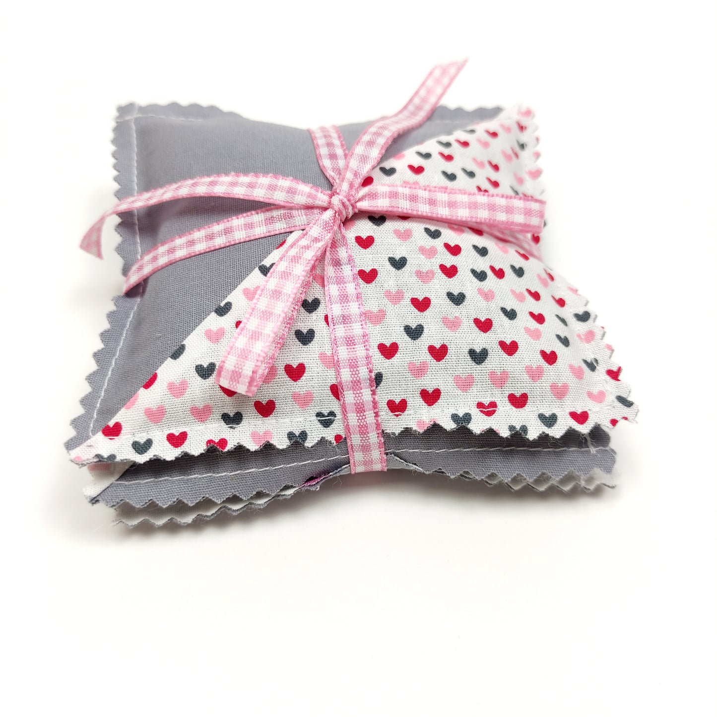 Μαξιλαράκια Λεβάντας Grey Hearts