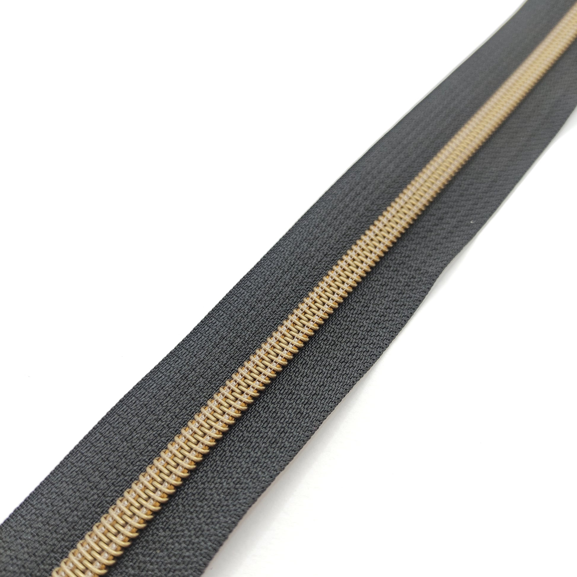 Bronze #5 zipper by the yard