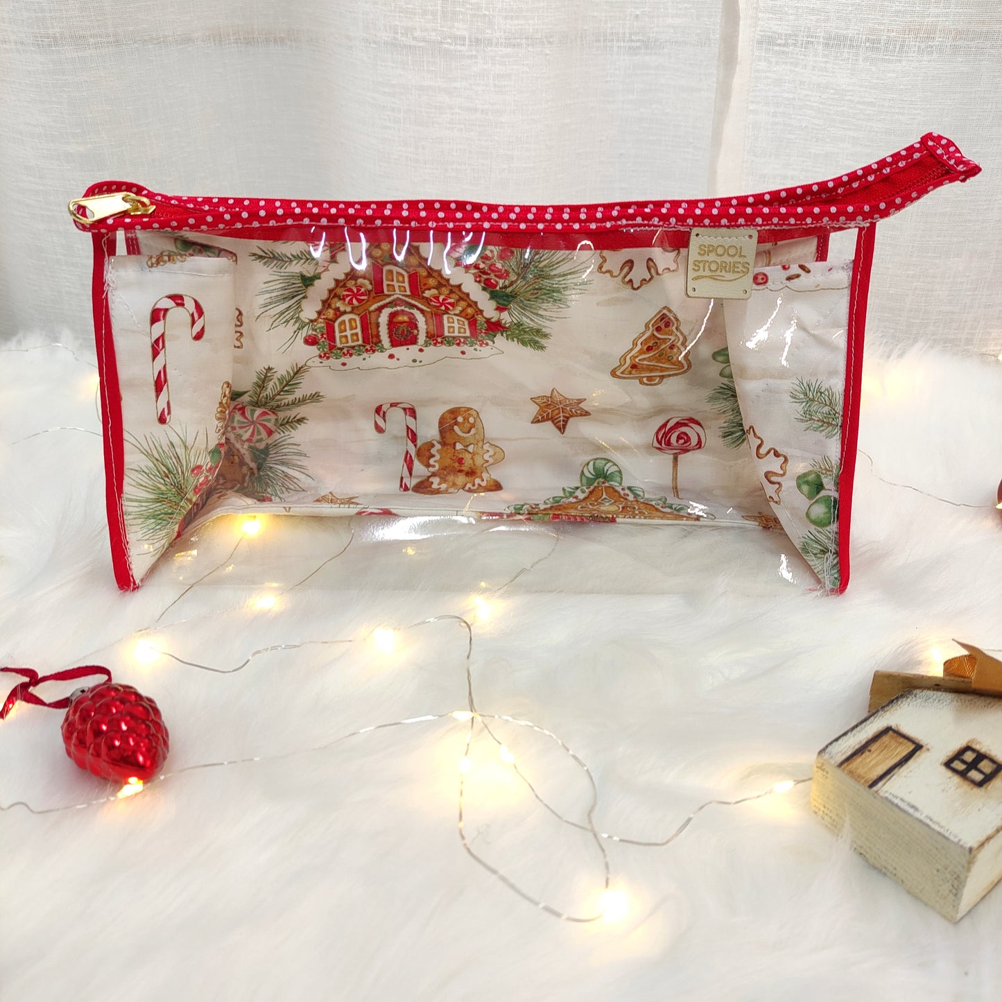 Festive Project Bag Gingerbread house