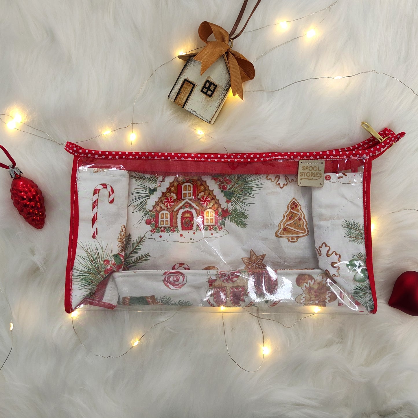 Festive Project Bag Gingerbread house