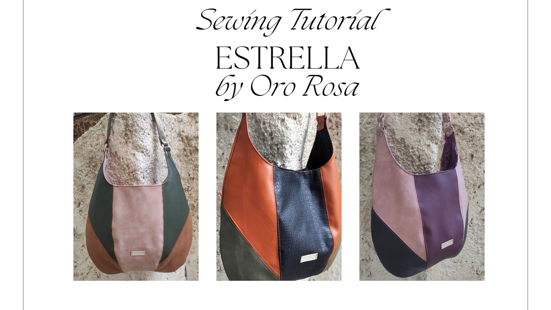 Φόρτωση βίντεο: Estrella Bag Tutorial Oro Rosa Patterns